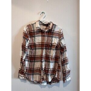 Weatherproof Shirt Women’s Small Comfort Stretch Plaid  Camping Cozy